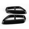 2Pcs Car Stainless Steel Black Exhaust Tailpipe Cover Trim for BMW 5 Series G30 2017 2018