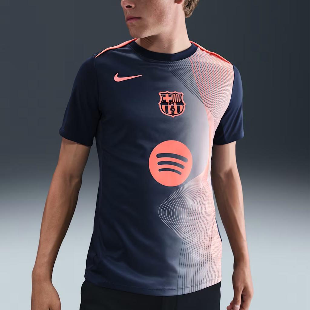Nike Академия ФК Барселона Pro Третий мужской топ Nike Dri-FIT для предматчевых тренировок HM3437-411
