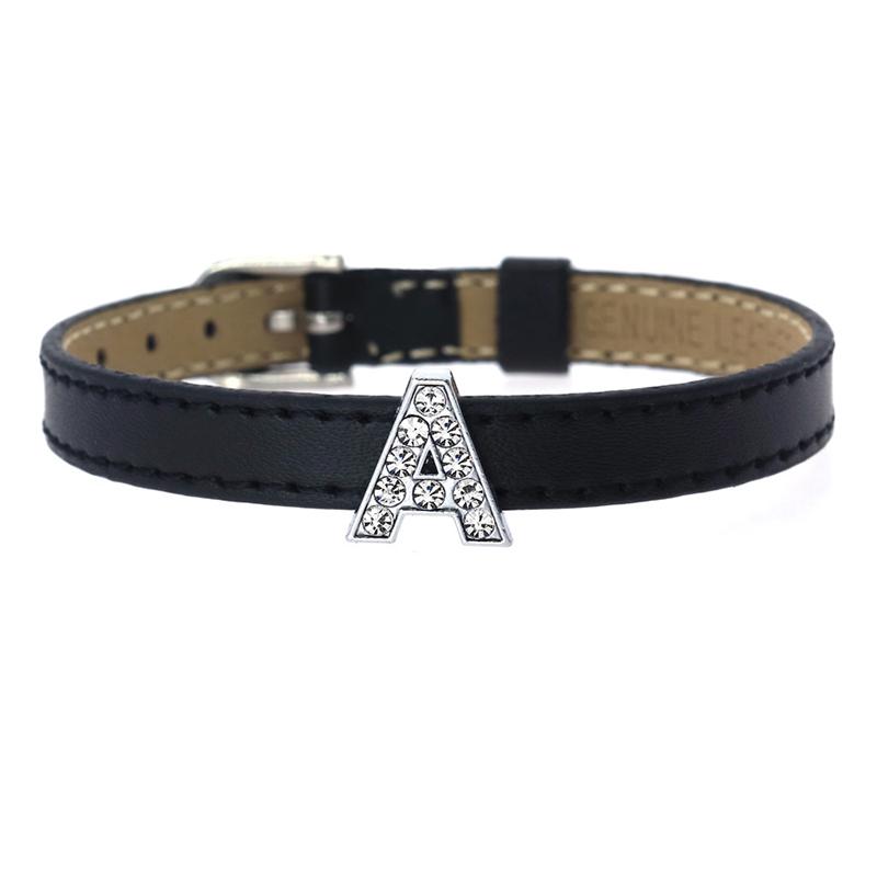 26 шт. ожерелье с подвеской в виде алфавита, нашивка с буквами алфавита, украшения своими руками, цинковый сплав, браслет с буквами, блестящий браслет