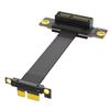 2025 PCIe 1X 3.0 90° Двойной обратный удлинительный кабель для звуковых и сетевых карт