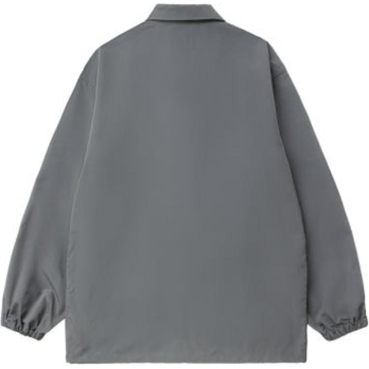 Carhartt WIP Стиль рубашки с воротником, прошитый биркой, однобортная куртка, унисекс куртки, серый A222024-2OP