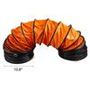 7.6 M/25 Ft Pvc Flexible Duct Hosing For 250 Mm/10" Diameter Exhaust Fan