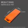 1Pcs Orange Drill Bits Storage Box Plastic Hardware Tool Box  For Twist Drill Tap Accessories