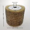 Steel Wire Roller Polishing Wheel Copper Coated Steel Wire Grinding Wheel  For Metal