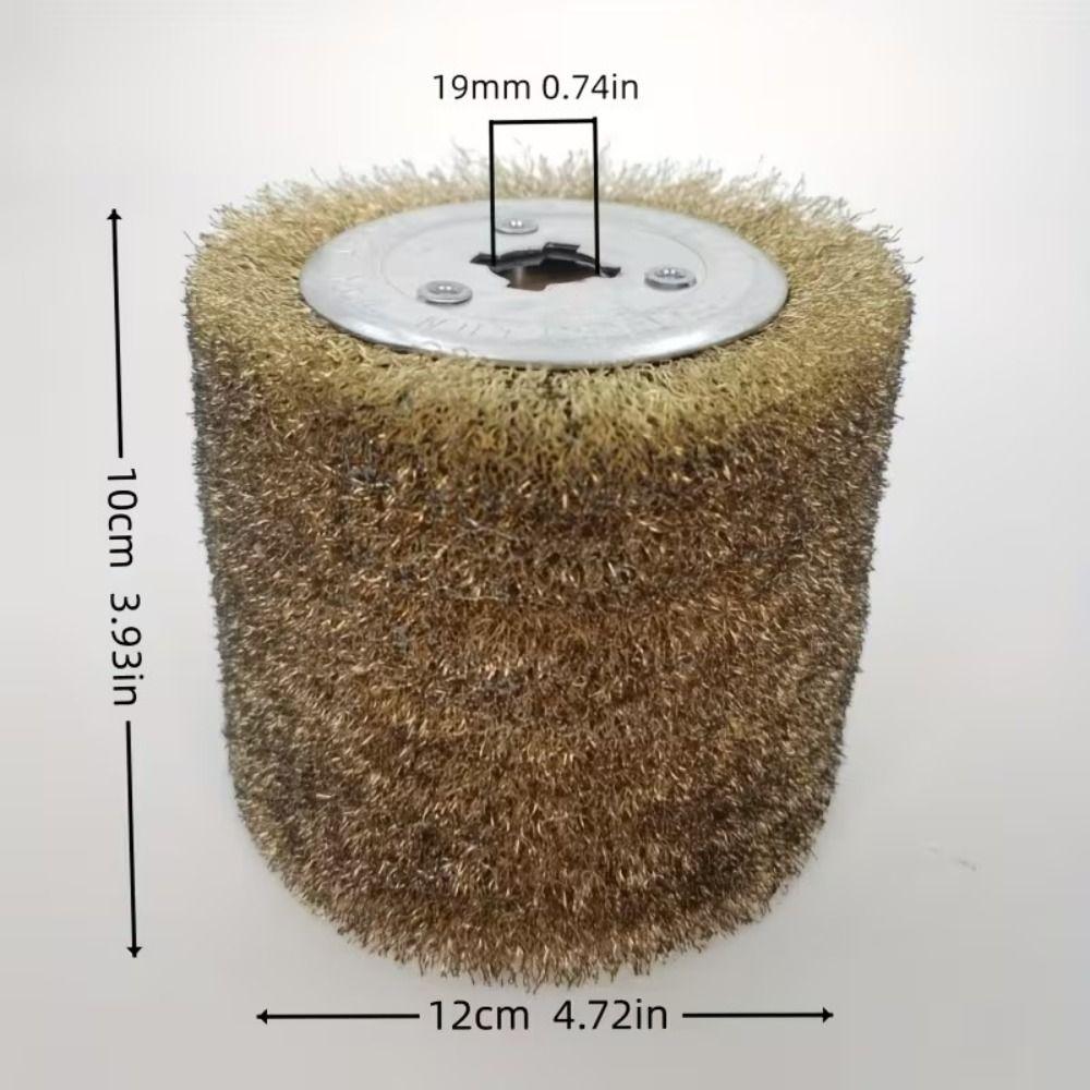 Steel Wire Roller Polishing Wheel Copper Coated Steel Wire Grinding Wheel For Metal