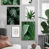 Листья Холст Натуральные Растения Плакаты Печать Зеленый Пейзаж Печать Настенные Кактусы Картины Скандинавский Стиль Для Украшения Гостиной Без Рамки