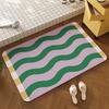 Small Fresh Diatom Mud Floor Mat, Non-Slip And Wear-Resistant Floor Mat At The Bathroom Door, Household Water-Absorbing Quick-Drying And Easy-To-Take-