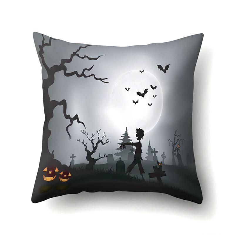 Хэллоуин Наволочка Подушка для поясницы автомобиля Тыква Чехол для диванной подушки Офис Дом Гостиная Наволочка