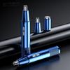 Mini Electric Nose Hair Trimmer Replaceable Cutter Head Shaver USB Rechargeable Waterproof Hair Remover Portable Razor for Men
