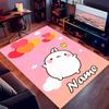 Custom personalization Molang Print Area Rug - Soft, Washable Non-Slip Indoor Mat,Living Room,Home&Office Decorative Rug