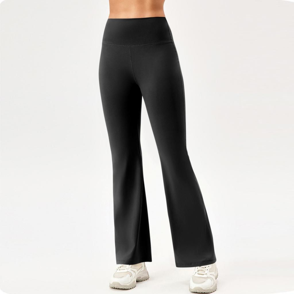 Женские штаны для бега, фитнеса, спорта, спортивные штаны, без карманов, микро-расклешенный жилет для йоги