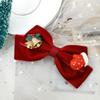 Рождественская и Новогодняя заколка для волос Red Velvet - Японский Корейский Стиль, Аксессуар для Волос, Зажим для Хвоста, Заколка Подарок для Женщин