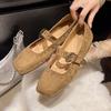 Новый стиль Женские элегантные ретро туфли Мэри Джейн Женские повседневные туфли на плоской подошве Мягкие удобные балетки Женские Zapatos Mujer