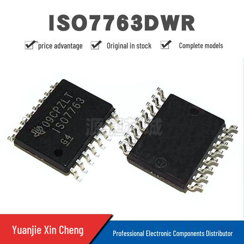 ISO7763DWR SOIC-16 SMD Digital Isolator Chip, Screen Printed, Original & Genuine