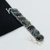 Amazing Labradorite Gemstone Handmade 925 Sterling Silver Bracelet, Labradorite Bracelet For Wife , Unisex Bracelet, Mother's Day Gift