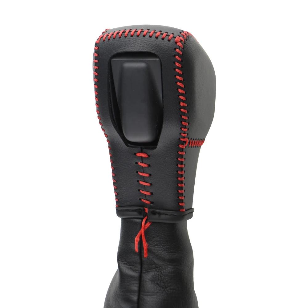 Кожаный чехол на ручку переключения передач для Ford Everest Ranger 2020 - 2022 Накладки на рычаг переключения передач Наклейка на рычаг переключения передач Аксессуары LHD RHD