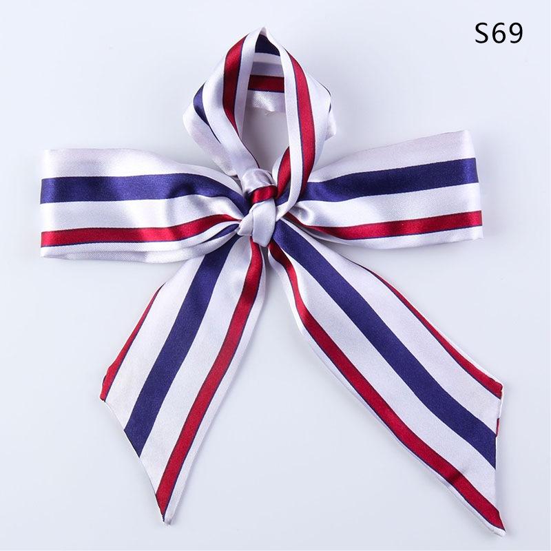 Шелковый шарф, завязанный сумочкой, завязанный бант для волос, длинная повязка на голову, серпантин, маленький шелковый шарф, подарочная коробка, подарочный ремешок