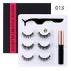 3 Pairs Eye Makeup Magnet Lashes Magnetic False Eyelashes Liqiud Eyeliner Beauty Kit Mink Eyelash