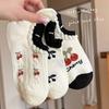 Summer Thin, Shallow Cherry Socks, Women's Short Socks, Boat Socks, Invisible Socks, Cute Mesh Pure Cotton Trendy Socks
