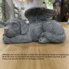 Gift Garden Design Pet Tombstone Sculpture Angel Dog Statue Cat Figurine Memorial Stone Ornaments