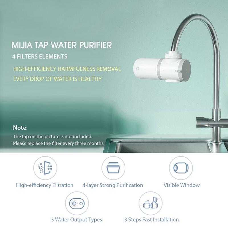 Xiaomi Mijia кран для очистки воды кухонный мини-фильтр для очистки воды для гурманов кухонная система фильтрации кран фильтрация очиститель воды