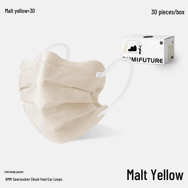 Взрослая одноразовая маска в форме бабочки «Золотой ветер и нефритовая роса», 3-слойная защита, Весна/Лето 2025