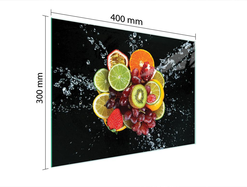 СТЕКЛЯННАЯ ДОСКА ДЛЯ НАРЕЗКИ 40x30 ФРУКТЫ