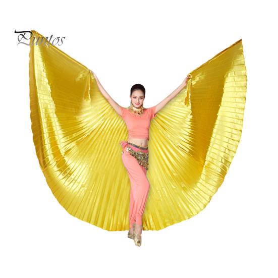 Костюм для танца живота с выдвижной палкой, женское раздвоенное египетское профессиональное крыло, 360 градусов, взрослое сценическое выступление, крыло ангела-бабочки
