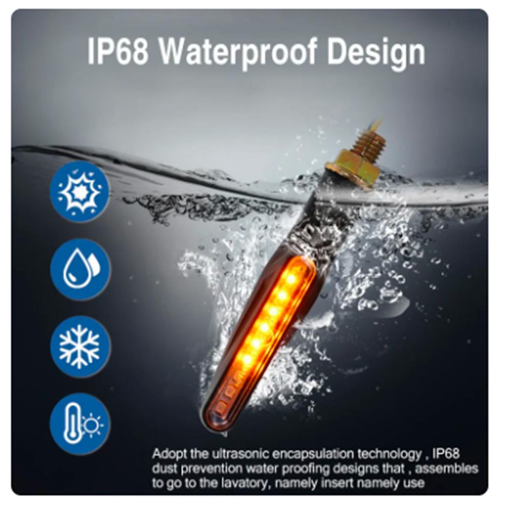 Супер яркие 4 шт. светодиодные указатели поворота для мотоцикла, 12 В, для мотоцикла, скутера, квадроцикла, внедорожника, янтарно-желтого цвета