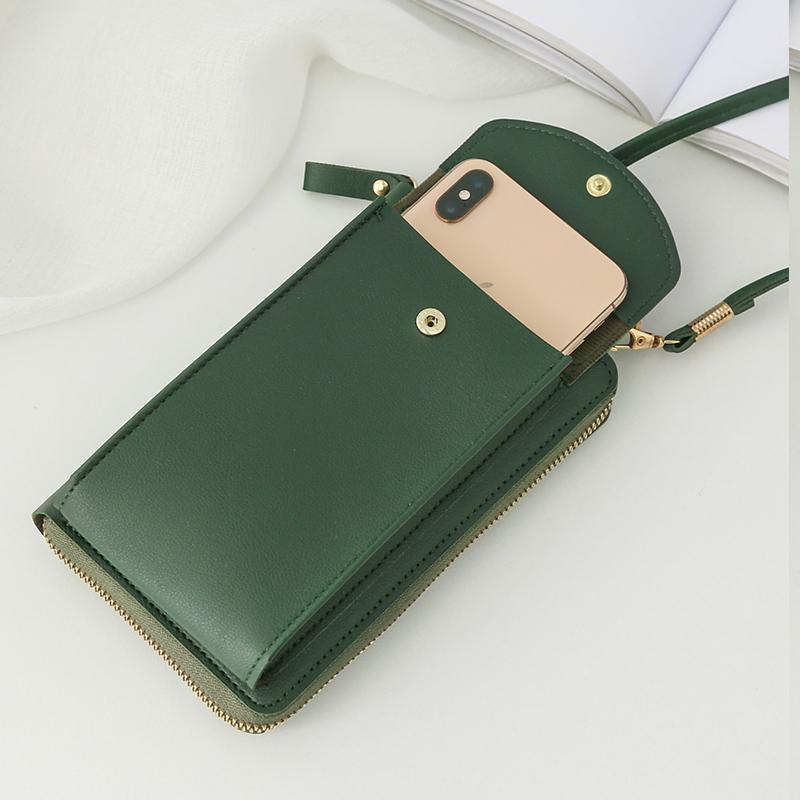 Yogodlns Модная сумка через плечо для мобильного телефона для женщин из искусственной кожи, маленькая сумка через плечо