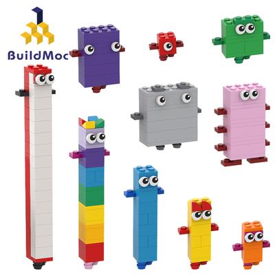 Buildmoc Идеи Номер Фигура от 1 до 10 Креативные MOC Наборы строительных блоков Игрушки для Детей Детские Подарки Обучающая Игрушка 257 Шт. Кирпичик