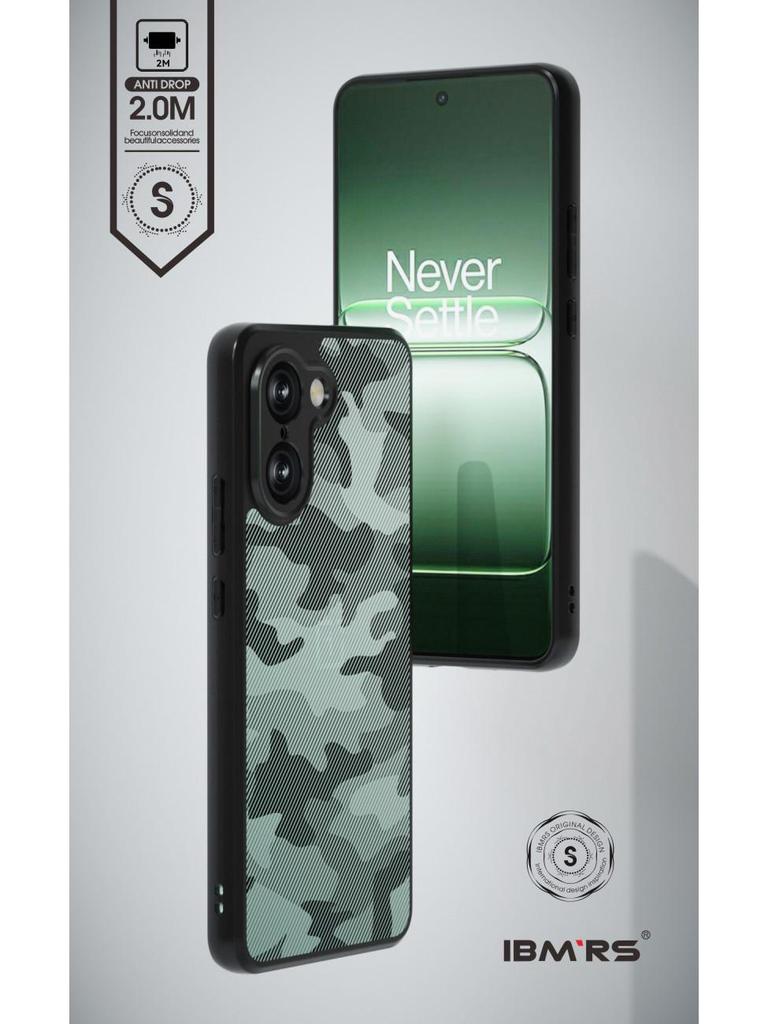 Камуфляжный защитный чехол с ремешком для OnePlus Ace 5 Racing/Nord CE5