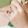 Crafts Butterfly Ring Jewelry Accessories Open Ring Clothing Accessories Finger Decorations
