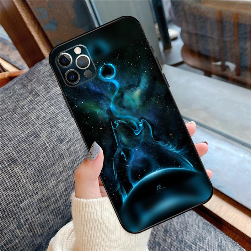 Чехол для телефона 'Звездный Волк' для iPhone 16 14 13 12 11 15 Pro Max 12 13 mini XR 15 16 Plus 16e Защитный корпус