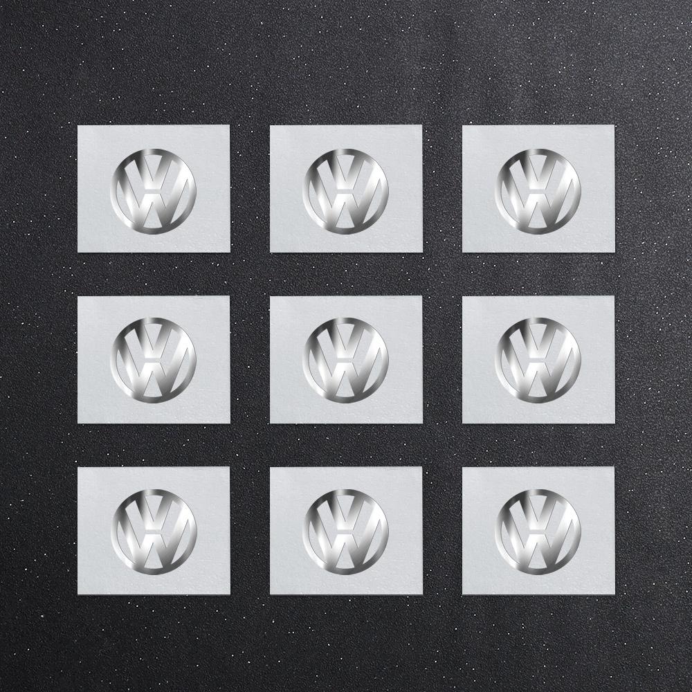 3D Nickel Metal Car Indoor Waterproof Badge Sticker Auto Cover for Volkswagen VW Golf 4 Motion MTM Touareg Passat GTI RLine R32 ze7