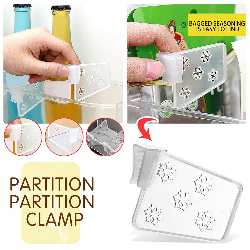 Пластиковый органайзер-разделитель для холодильника, 1 шт., регулируемый - Коробка для хранения, Разделители для ящиков комода, Органайзер для кладовой - Для спальни, шкафа, гардеробной