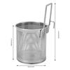 3.94x6.5 in Mesh Basket Kitchen Tools Hot- pot Mesh Net Basket Strainer Stainless Steel Mesh