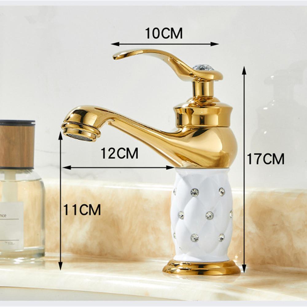 Tuqiu смеситель для ванной комнаты латунный золотой белый смеситель для раковины холодной и горячей воды кран для раковины настенный черный розово-золотой кран