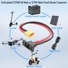 Кабель XT90E-M Папа на XT90 Папа 30см 10AWG Позолоченный с Креплением на Панель, Защитным Колпачком – RC Адаптер для Lipo Аккумулятора
