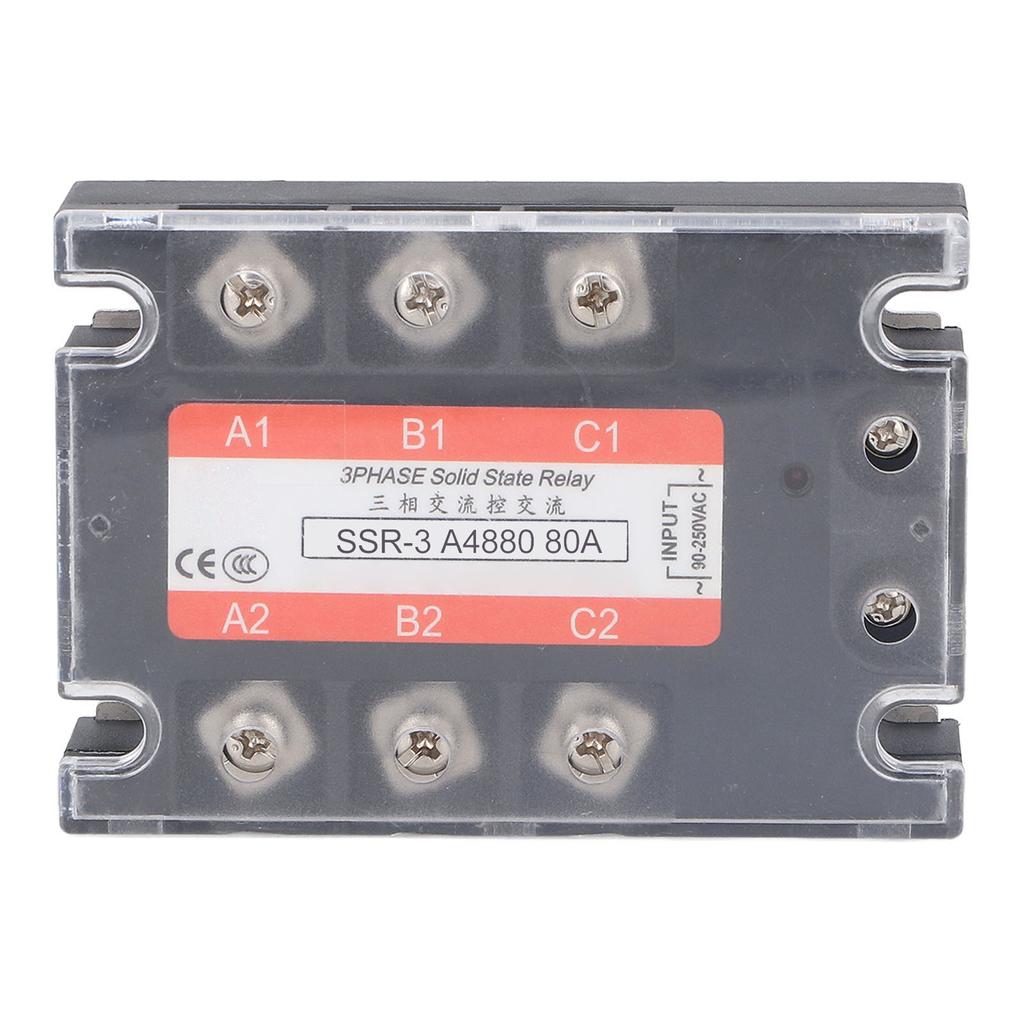 3 Phase Solid State Relay Peaking Voltage 600VAC Bidirectional SCR Output AC To AC SSR Module 480V 8