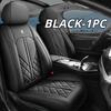 1 шт. Универсальные Роскошные Чехлы на Автосиденья с Полным Покрытием - Мягкая Премиальная ПУ Кожа, Комфорт в Любое Время Года, Подходят для Большинства Седанов и Внедорожников