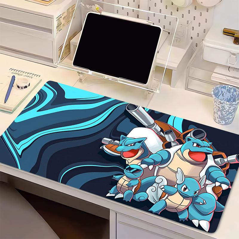 Anime Computer Mouse Pad Game MousePads Gaming PPokemon Squirtle Mousepad Soft Desk HighQuality MausePad Keyboard Mouse Carpet