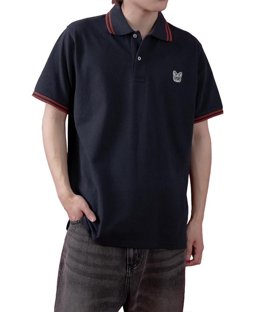IMPROMES Casual SIDEWAYSTANCE Pique Polo Shirt, Men's, Navy