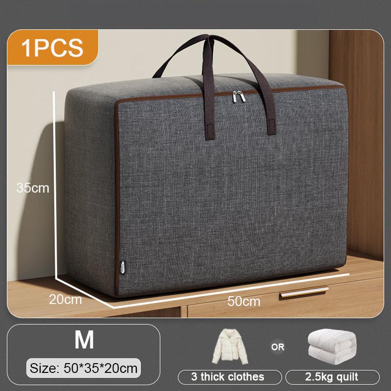 Большие пылезащитные сумки для хранения одежды под кроватью, ткань Оксфорд, стеганое одеяло, водонепроницаемая сумка для хранения, органайзер на молнии, гардеробные коробки