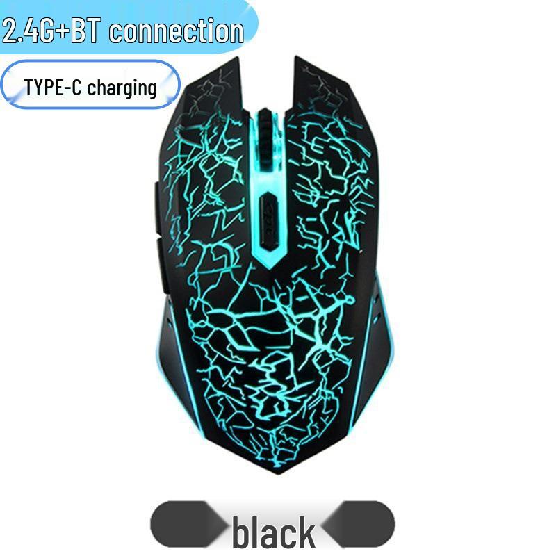 Wrangler Dual-Mode Wireless Bluetooth Type-C Rechargeable Silent Gaming Mouse