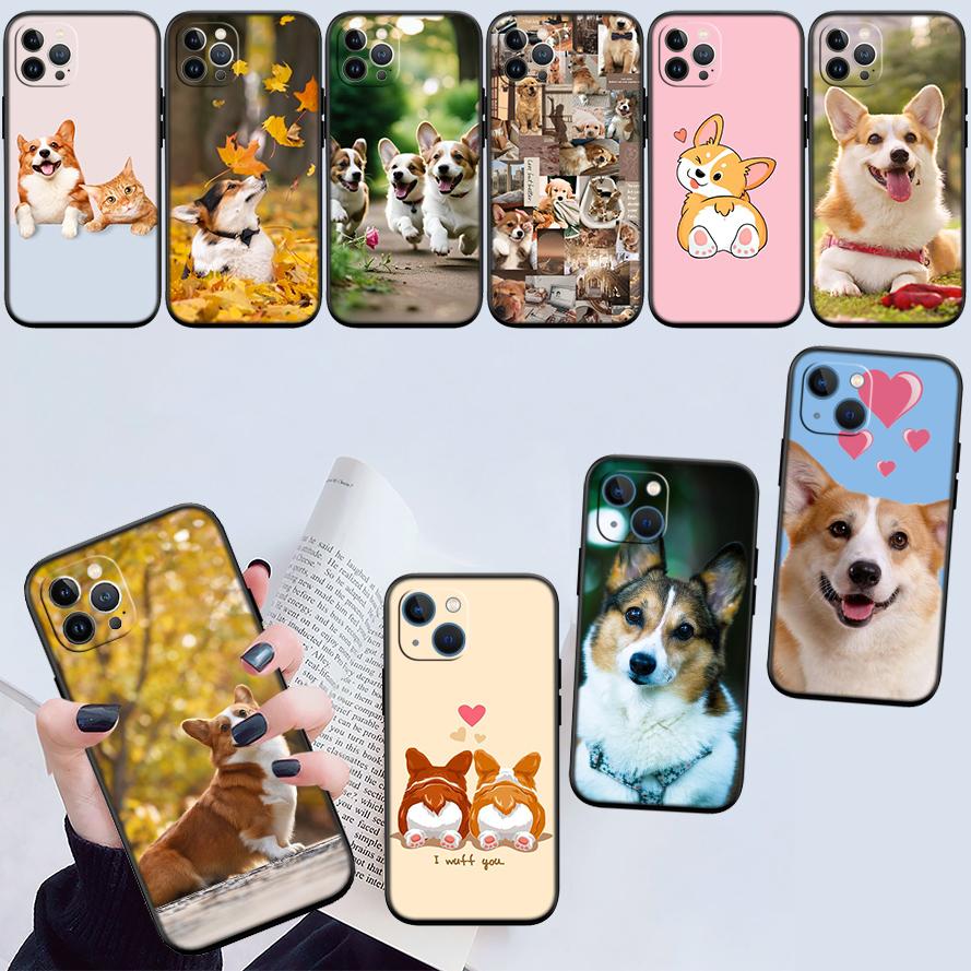 UP23 Cute Corgi dog Phone Case for Samsung Galaxy A11 A12 A13 A15 A52S A53 A55 A56 A70 A71 A72 A73 F06 F16 F56 S10 Plus S10e