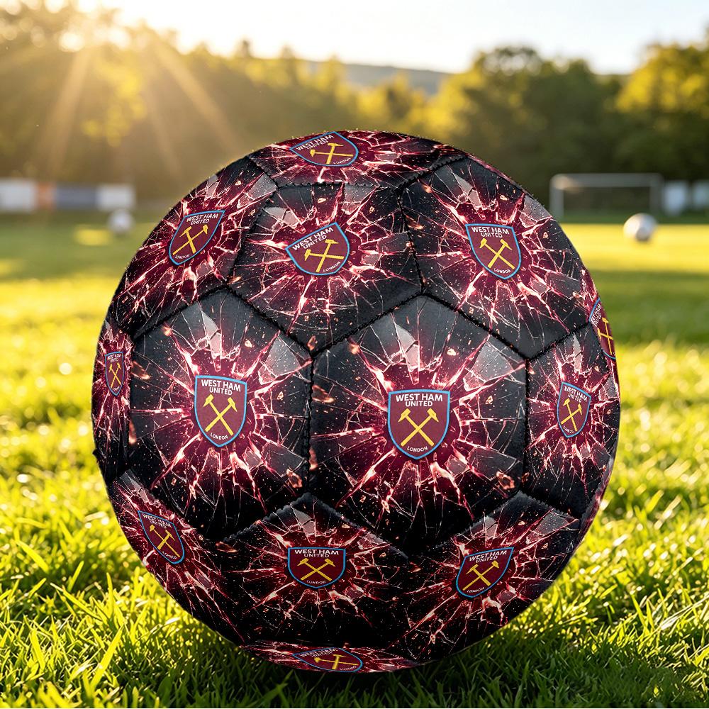 Футбольный мяч West Ham United, размер 5, с принтом, противоскользящий, для взрослых, футбольный мяч-сувенир для фанатов футбола