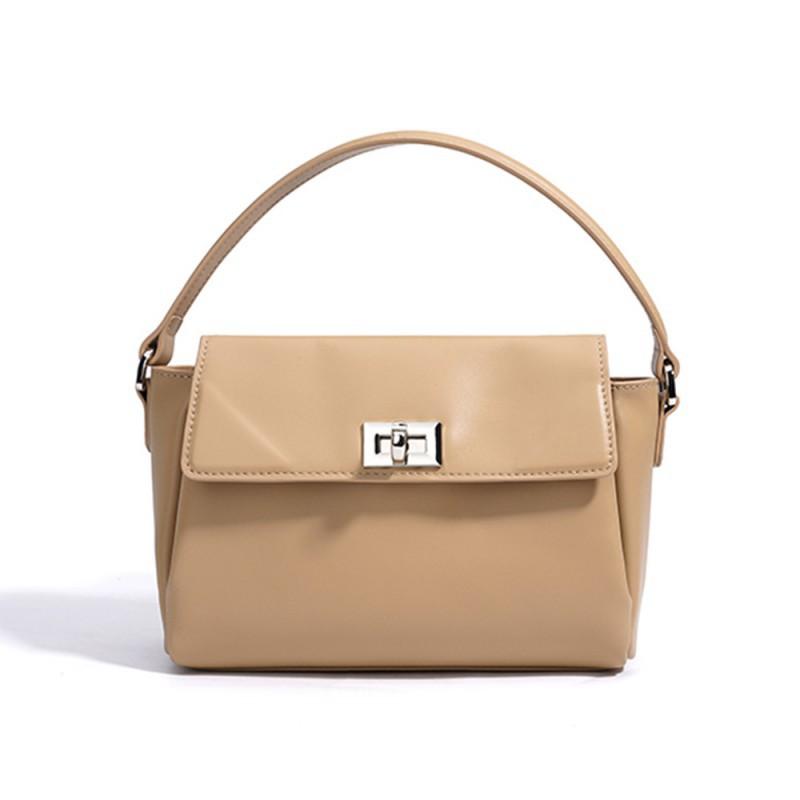 Minimalist Commuting Niche Flip Up Women's Bag Trend Versatile Leather Handbag High-end Sense Shoulder