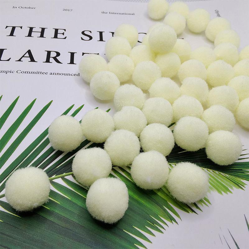 Разноцветные эластичные помпоны для поделок своими руками для детей - плюшевые, красочные шарики для творческих проектов и украшений