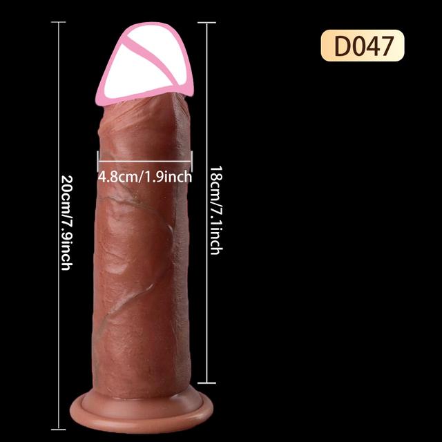 Realistic Dildos for Women Skin Sliding Foreskin Testicles Dildo Anal Vaginal Stimulation Strapon Big Penis Sex Toys for Woman
